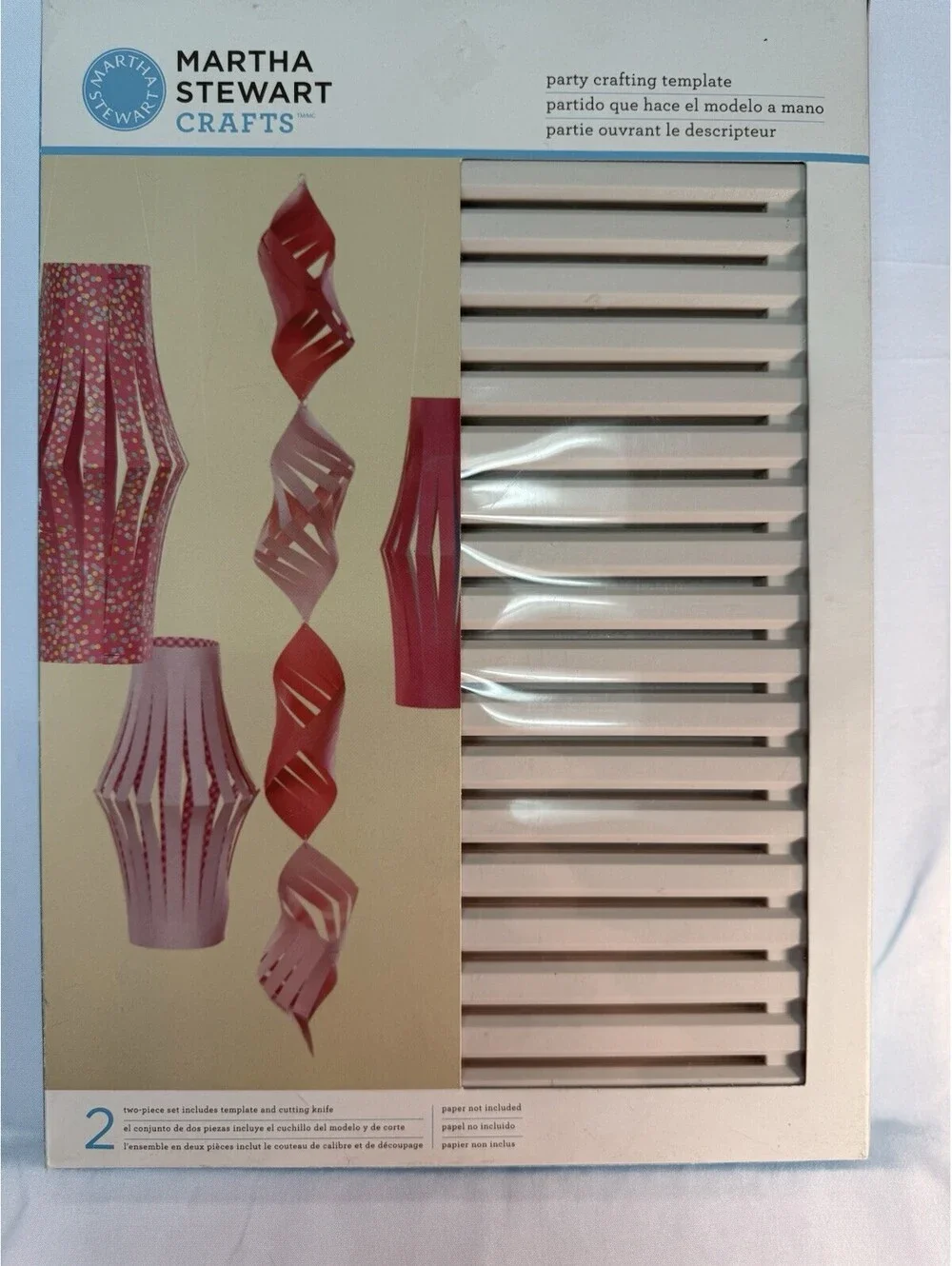 Martha Stewart  Party Crafting Template Spiral 2 Two-Piece Set  Vintage Craft